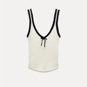 Zara Black and White Tank Top